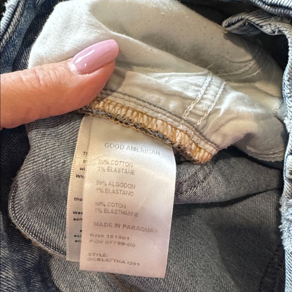 Good American Light Blue Flare Jeans - Picture 6 of 7